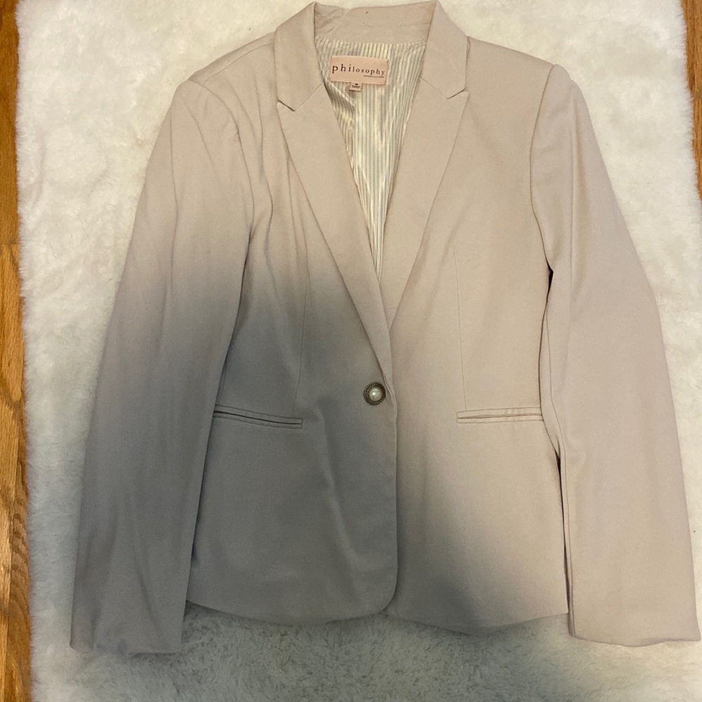 Philosophy blazer size M, color light/off white